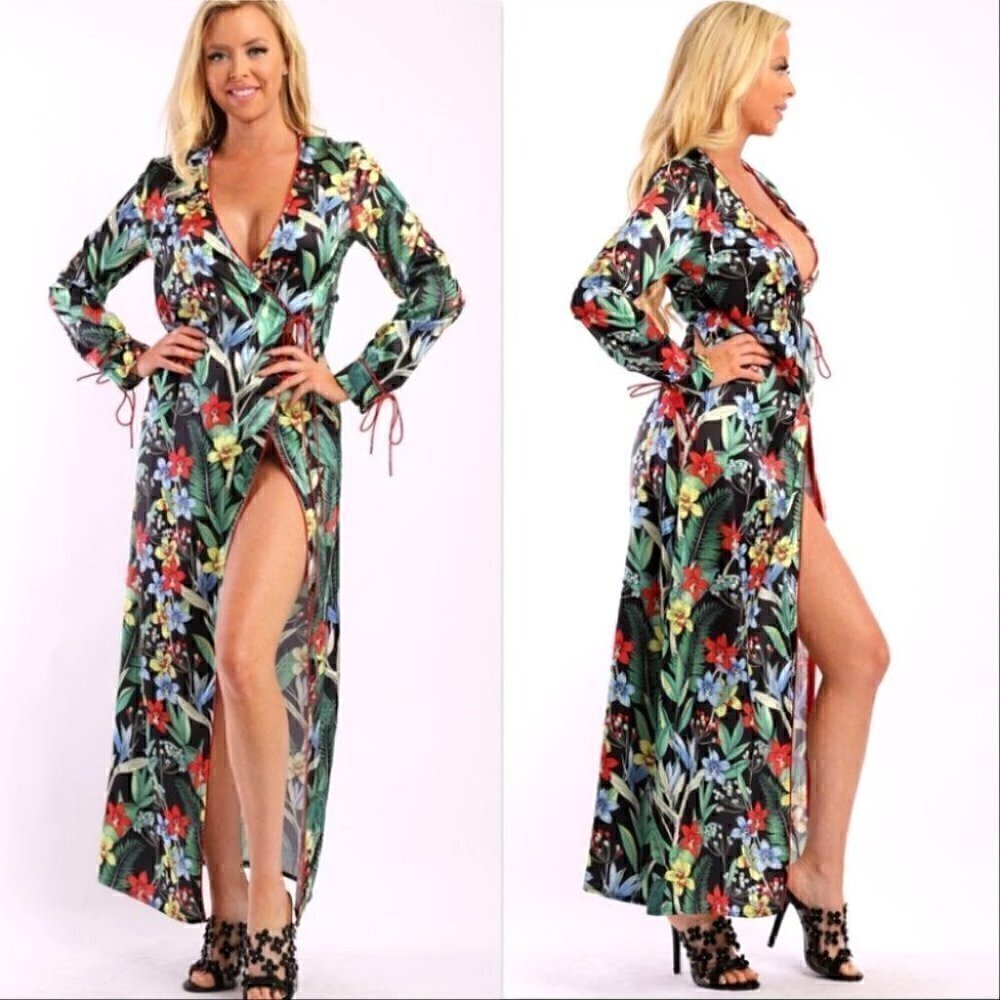 KIMINI TOP FLORAL KIMONO